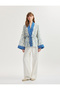 Cotton Pocket Tie Detail 3/4 Wide Sleeve Floral Kimono - 2