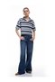 Comfortable Fit Textured Short Sleeve Polo Neck Rugby T-Shirt - 2