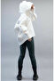 Women's Oversize Hooded Asymmetrical Cut Sweatshirt – Soft Fabric, Comfortable Fit K25 3020 - 3