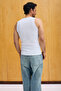 Treviso Men's Soft and Flexible Fabric Organic Cotton Slim Fit White Undershirt - 5