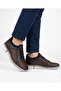 Men's Brown Genuine Leather Casual Shoes Light Sole 1825 - 4