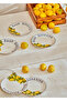 Lemoncello Porcelain Set of 6 Dessert Plates (19 cm) - 2