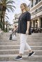 Cedy - Women's Special Design Flexible, Sequined, Lace Detailed Washable Plus Size T-Shirt C100200 - 5