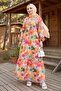 Ezra Bat Sleeve Hijab Dress 1574 - Orange