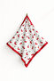 Scarf Cherry Patterned White Bandana Scarf - 4