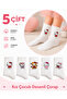 5-Piece Set of Patterned Children's Socks, 5 Pairs