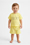 Boy's Lucky Printed Short Sleeve Shorts Top and Bottom Set - 2