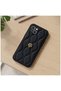 Apple iPhone 14 Compatible Case Zebana Camellia Leather Case Black - 4