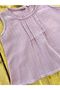 Pleated Natural Girl's Powder Blouse - 2