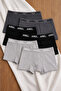 Men's Summer Anti-Sweat Thin Cotton Boxer Breathable Flexible Boxer 6-Piece Pack