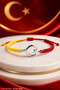 Yellow Red Moon Star Fan Bracelet