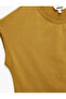 Slim Fit Cotton Crew Neck Zero Sleeve T-Shirt - 5