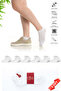 Premium Seamless Women's Bamboo Booties Socks Set of 6 White - 10553-B - 36-40