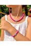 Children's Strawberry Figured Fimo Necklace Bracelet Set