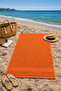 Orange Beach Towel 100% Cotton Certified Sea & Pool Towel 70X140Cm - 3