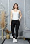 Women's Compact Combed Cotton Camisole Ribbed Tank Top Crop 95% Cotton 5% Elastane - 8