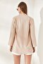 Woman's Stone Shawl Collar Atlas Jacket CKT-19000139 - 7