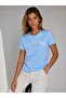 Varsity Chest Embroidered Regular Fit Women's T-Shirt - 4