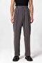 Anthracite High Waist Pleated Baggy Men's Trousers