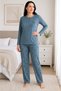 Women's Comfortable Fit Mom Pajama Set for Middle-Aged and Older Women 268 - 2