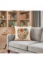 Digital Printed Punch Embroidery Look Floral Decorative Throw Pillow Cover 1 Piece - 3