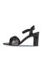 Black Multi Leather Women's Heeled Sandals 01Wn4302 - 4