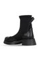 Black Leather/Patent Leather/Stretch Women's Heeled Boots 33Wb041 - 3