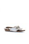 White Leather Women's Sandals 01Wu7440 - 2