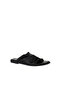 Black Leather Women's Flip Flops Slipper 01Wy2003 - 3
