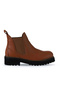 Tan Light Flotter Leather Women's Flat Boots 01Wt0801 - 2