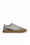 Gray Multi Leather Men's Sports Shoes 16Ma8227