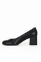 Black Leather Women's Heeled Shoes 01We5700 - 4