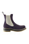 Purple Suede Women's Flat Boots 01Wt3101