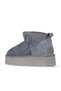 Blue Suede Women's Wedge Heeled Boots 05Ag2074054 - 4