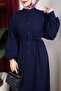 Lara Bat Sleeve Buttoned Hijab Dress - 5
