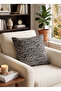 '' Monve'' Geometric Patterned Textured Throw Pillow Cover 45X45