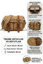 Cargo 7156 Baltimore Casual Khaki Green Shoulder Laptop Postman Travel School Bag - 3