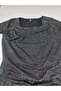 Back Cross Tie Black Glittery Graduation Dress - 4
