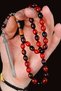 8X11 mm Fakir Usta Silver Nakkaş Ateşi Amber Prayer Beads