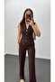 Nireya Modal Vest and Trousers Set with Gold Buttons - 4