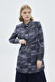 Navy Blue Jacket with Shirt Collar and Belt Detail 0115 - 2