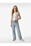 Floral Embroidered Loose-Fit Denim Trousers