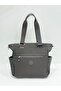 Sn-4003 Crinkle Shoulder Bag Handbag Shoulder Bag Daily Use Dark Gray
