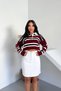 Women's White Regular Fit High Waist Mid-Length Lycra Denim Jeans Skirt Ali̇ce-4001 - 4