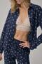 Braletli Vegan Women's Silk Pajama Set - Lx.25234 Navy - 3