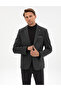 Anthracite Slim Fit Flannel Textured Jacket 50317671-Vr006 - 3
