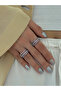 Steel Silver Pink Double Color Spiral Ring - 2