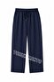 4 Pieces Unisex Regular Pipe Leg Navy Blue Color Sweatpants - 8