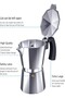 Aluminum Espresso Coffee Maker 6 Cup Moka Pot | Classic Italian Style Stovetop Percolator | Durable Handle, Safety Valve & Extra Silicone Gasket | For Gas & Electric Stove - 5