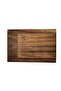 Set of 2 - Solid One-Piece Iroko Wood Natural Wood Walnut Color Cutting -Presentation - Meat - Bread - Chopping Kitchen Board - 6